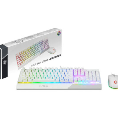PACK CLAVIER/SOURIS MSI Vigor GK30 White