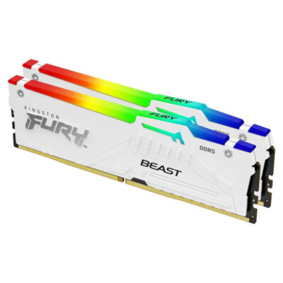 Kingston FURY Beast 32Go (2x16Go) DDR5-5600 CL36 White RGB EXPO